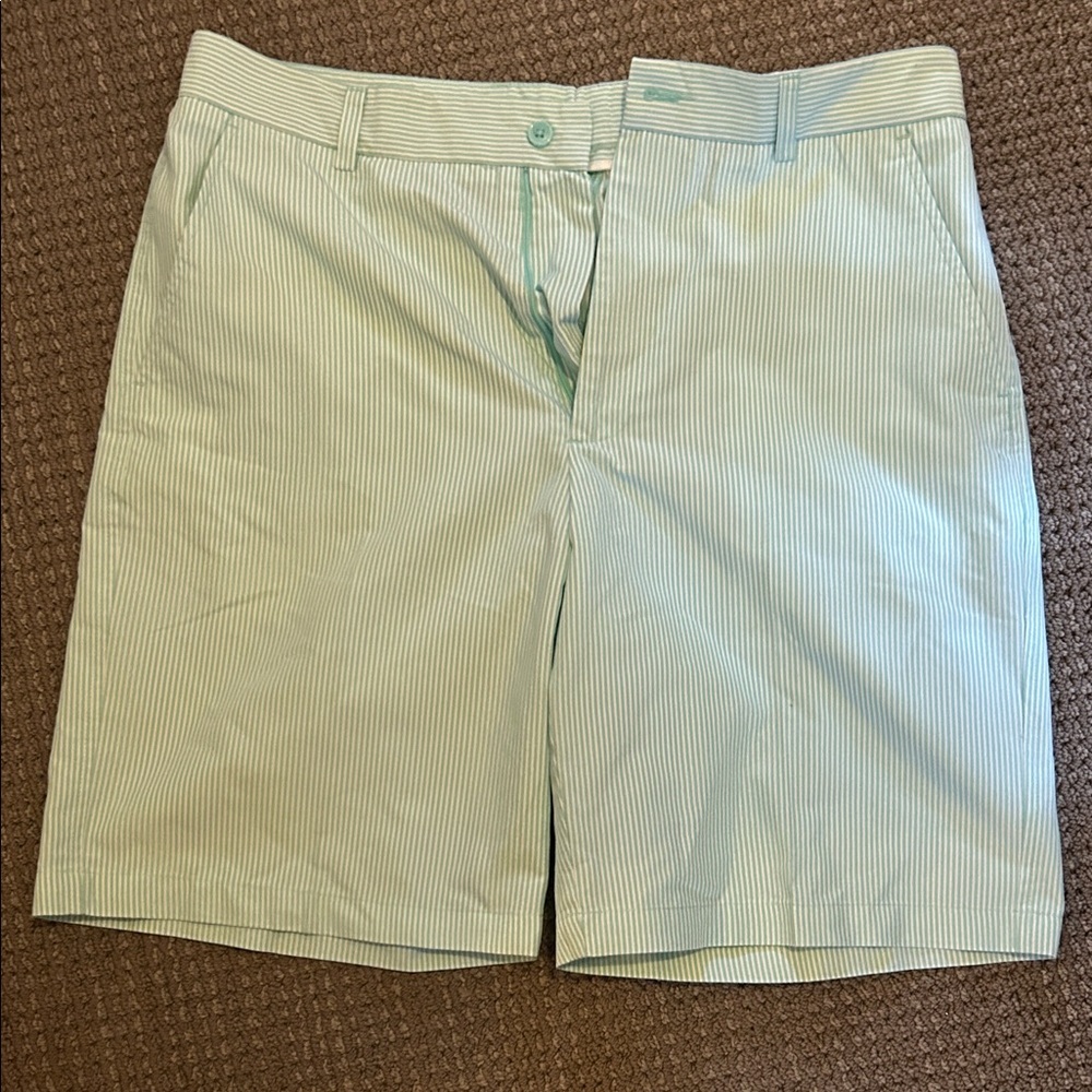 Pebble Beach Mint Striped Shorts